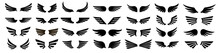 Set Of Wings Icons. Vector Illustration.