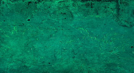 grunge green rough detailed texture concrete wall with rusty stained use as background. architectural loft concrete wall texture background. green flat concrete surface.