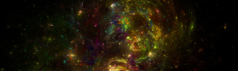 Wall Mural - banner star field background . starry outer space background texture . colorful starry night sky out