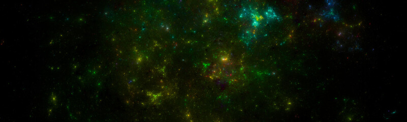 Wall Mural - banner star field background . starry outer space background texture . colorful starry night sky out