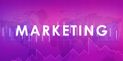 Wall Mural - 2D Digital Abstract Business Networking background