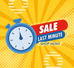 Poster - sale last minute banner