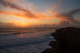Fototapeta Niebo - A view of the coast and Atlantic Ocean, Portugal