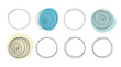 © Natalia - Doodle circles. Hand drawn black shapes, decorative frames collection, line scribble forms for decor, sketch style elements. Abstract pencil or pen graffiti bubble, vector isolated set
