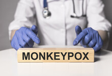Monkeypox Virus Concept. Monkey Smallpox Type. High Quality Photo