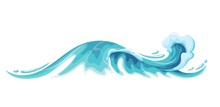 Ocean Wave. Splash Water Motion, Sea Waves Tide Splash, With Spray, Marine Surf Wave, And Sea Storm Element, Vector Illustration.