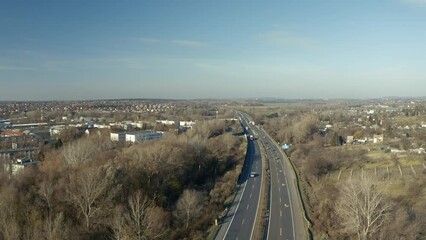 Wall Mural - Highway with traffic