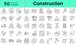© IconKitty  - Set of construction icons. Line art style icons bundle. vector illustration