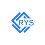 Fototapeta  - RYS technology letter logo design on white  background. RYS creative initials technology letter logo concept. RYS technology letter design.