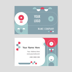 Wall Mural - abstract modern watercolor brush. minimal business card.