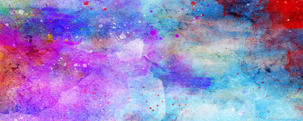 Wall Mural - abstract colorful painting for texture background. splash acrylic colorful abstract watercolor paint