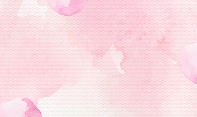 Wall Mural - Abstract rose blush liquid watercolor background with dots and stains. Blush pink watercolor fluid painting vector design card. Petal or veil texture. Design template for wedding invitation. Vector