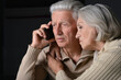 © aletia2011 - Portrait of senior couple with mobile phone