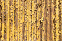 Wooden Ribbed Texture With Peeling Paint