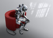 © Science RF - Depressed robot, conceptual illustration