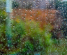 Rain Drops On A Window