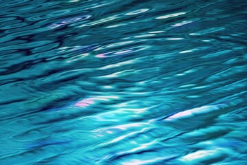 Wall Mural - Blue color gradient water reflection as an abstract  background