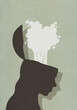 © fStop - Exploding brain of silhouetted profile