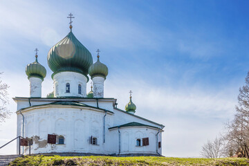 Wall Mural - Staraya Ladoga, Russia, Church of St. John the Baptist Nativity on Malysheva Mount in Staraya Ladoga.Russia.