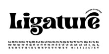 A Modern Bold Font With A Set Of Ligatures, This Font Is Perfect For Logotypes And Headlines