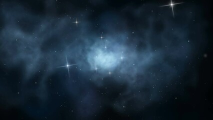 Wall Mural - flight through cosmic clouds