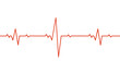© mouse_md - Red Heartbeat Rate and Pulse Line. Vector