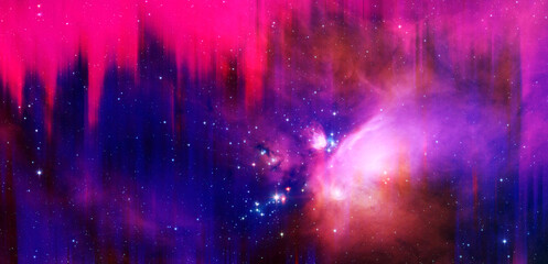Wall Mural - colorful space background. elements of this image furnished by nasa.