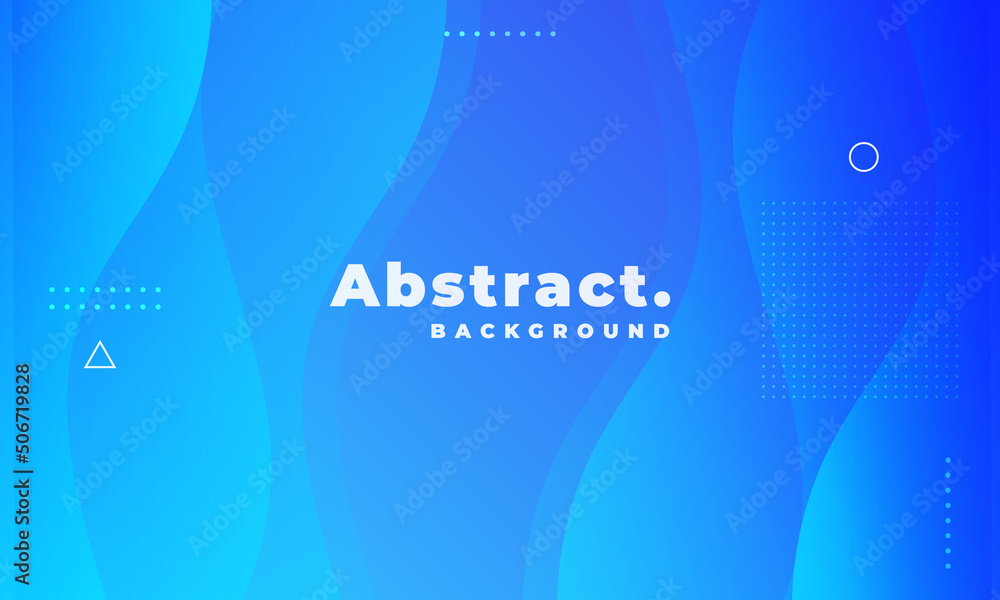 Abstract modern blue wave vector background. Fluid shapes composition ...