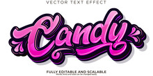 Candy Sugar Text Effect, Editable Modern Lettering Typography Font Style