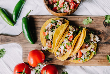 Sticker - Ribeye street tacos with pineapple pico de gallo