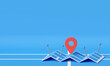 © enra - 3DCG illustration of map image