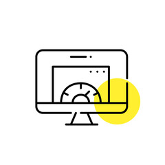 Wall Mural - website traffic and speed. pixel perfect, editable stroke line art icon