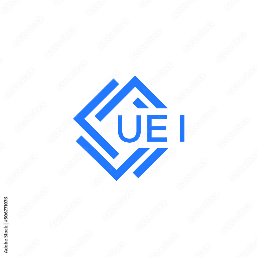UEI technology letter logo design on white background. UEI creative initials technology letter logo concept. UEI technology letter design.