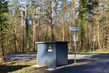 Wall Mural - Kläranlage im Frühling in der Stadt Walsrode, Niedersachsen