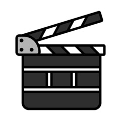 Poster - Movie Clap Board Icon