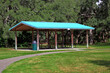  picnic shelters in a natural beauty park