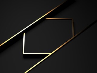 Golden luxury color background. Dark space for design