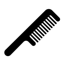 Comb Glyph Icon