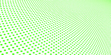 Green Dot Wave Background