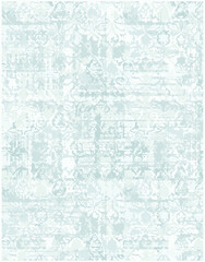 Wall Mural - native american motifs, geometric floral fabric patchwork abstract vector seamless pattern