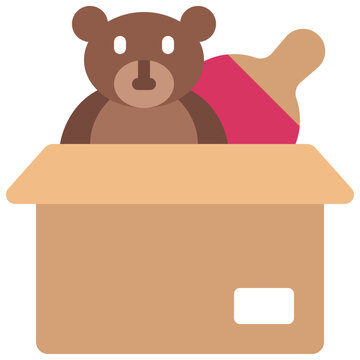 Toys Donation Box Icon