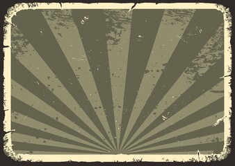 Wall Mural - Dark vintage sunbursts background with scrapes