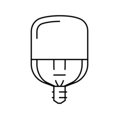 Wall Mural - power light bulb line icon vector illustration