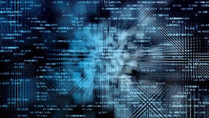 Wall Mural - digital data structure