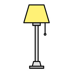 Canvas Print - Floor Lamp Icon Design