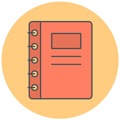 Canvas Print - Notebook Icon Design