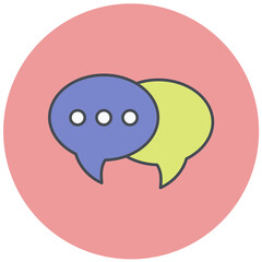 Canvas Print - Conversation Icon Design