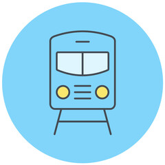 Canvas Print - Train Icon Design