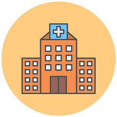 Canvas Print - Hospital Icon Design