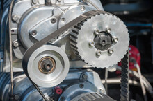 Closeup Of High Performance Automobile Engine Parts